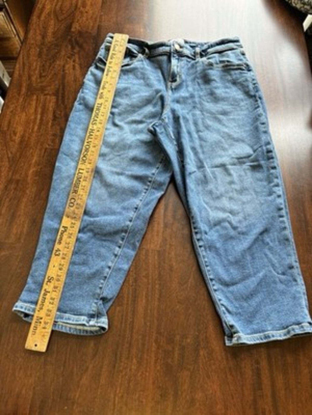 Lane Bryant Denim Mid-rise Boyfriend Capris Sz 14